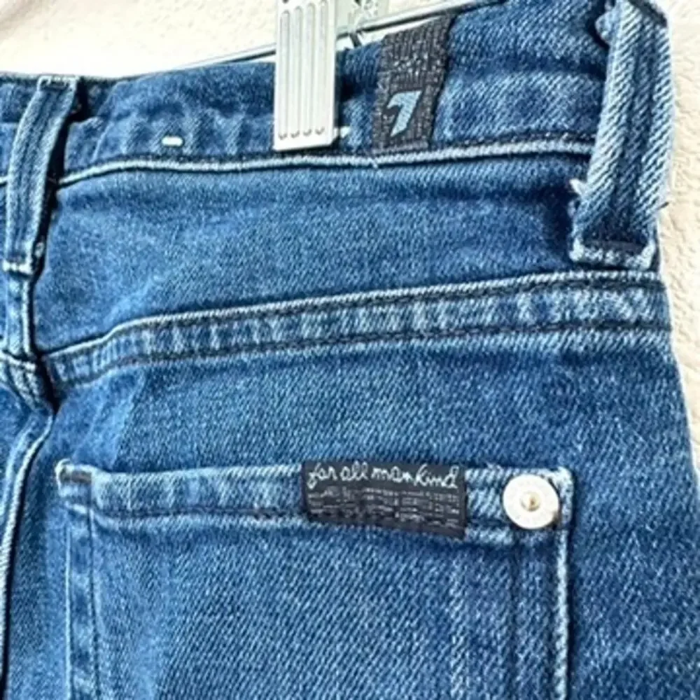 7 For All Mankind Distressed Jeans with Side Stripe, Size‎ 24